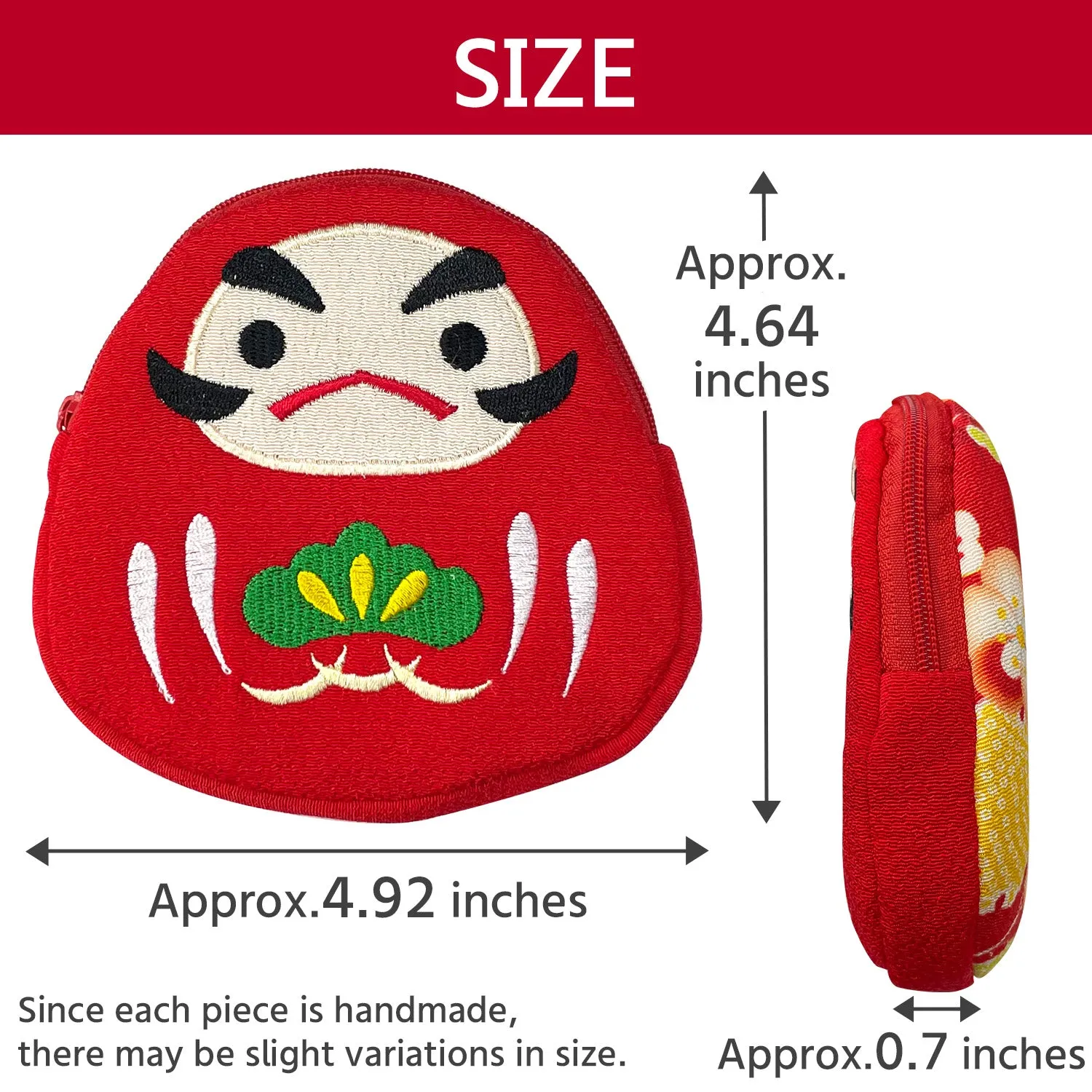 【1 pouch】 Daruma-shaped  Pouch