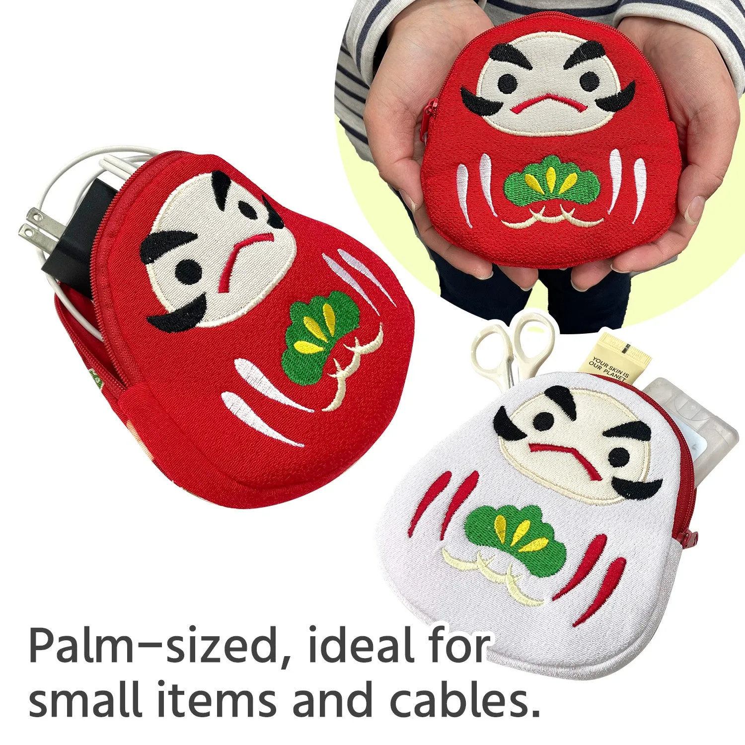 【1 pouch】 Daruma-shaped  Pouch