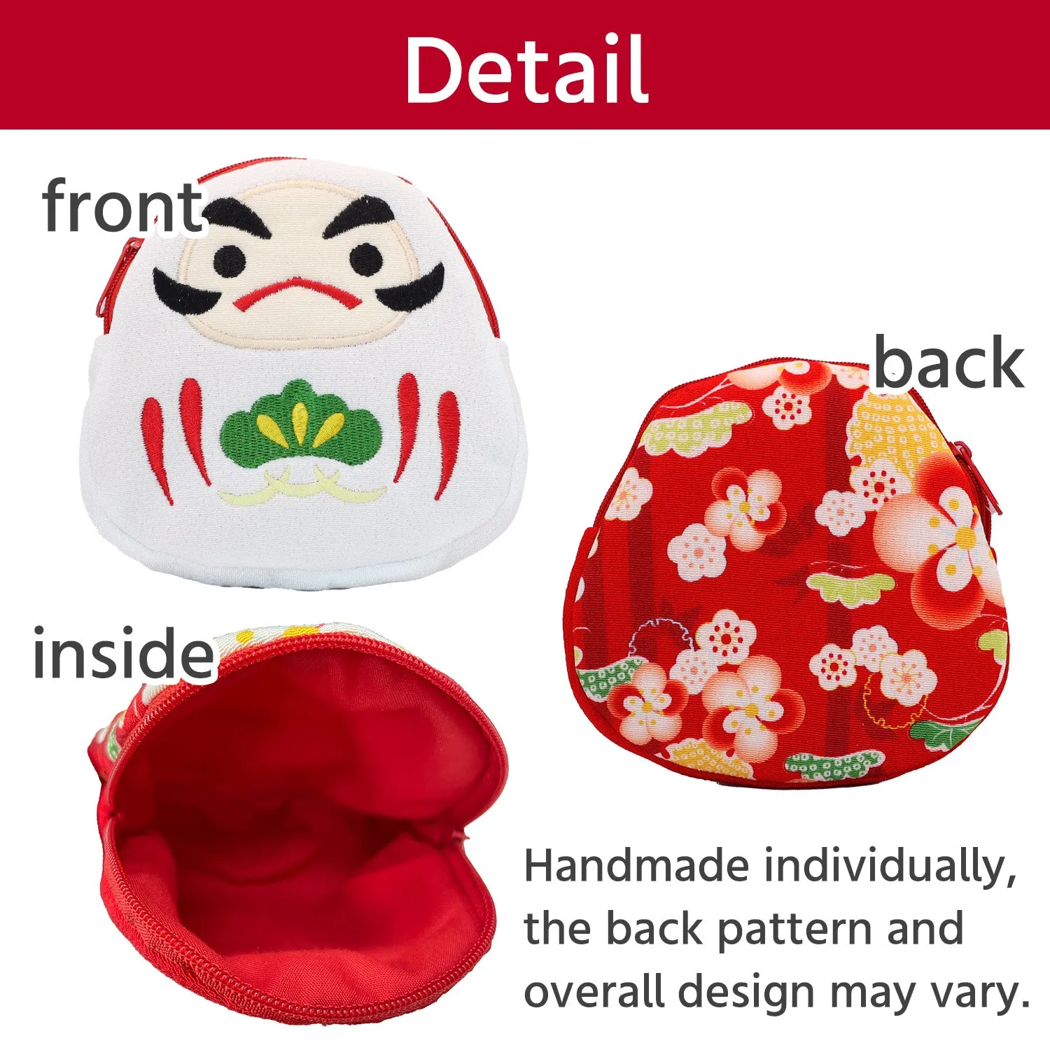 【1 pouch】 Daruma-shaped  Pouch
