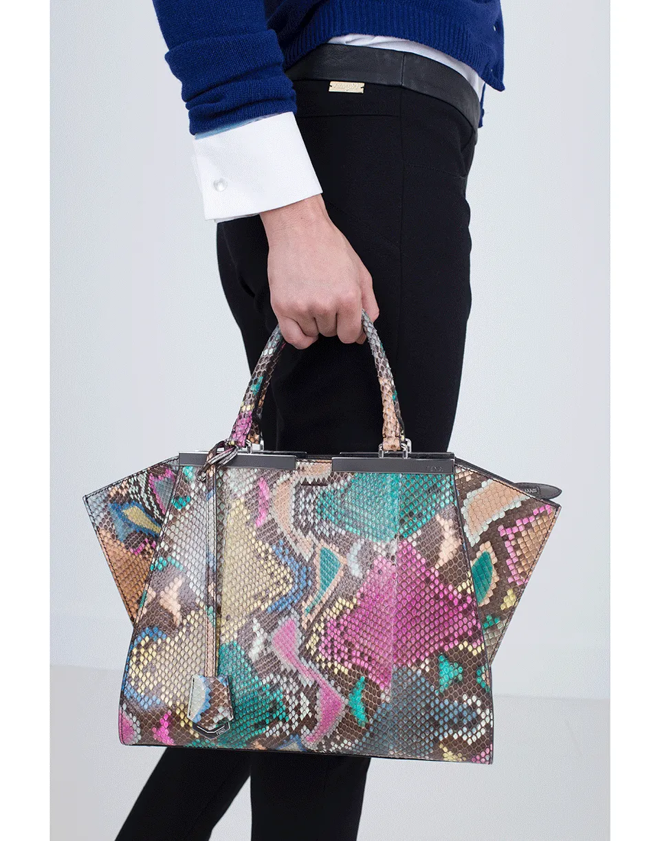 3Jours Python Shopper Bag