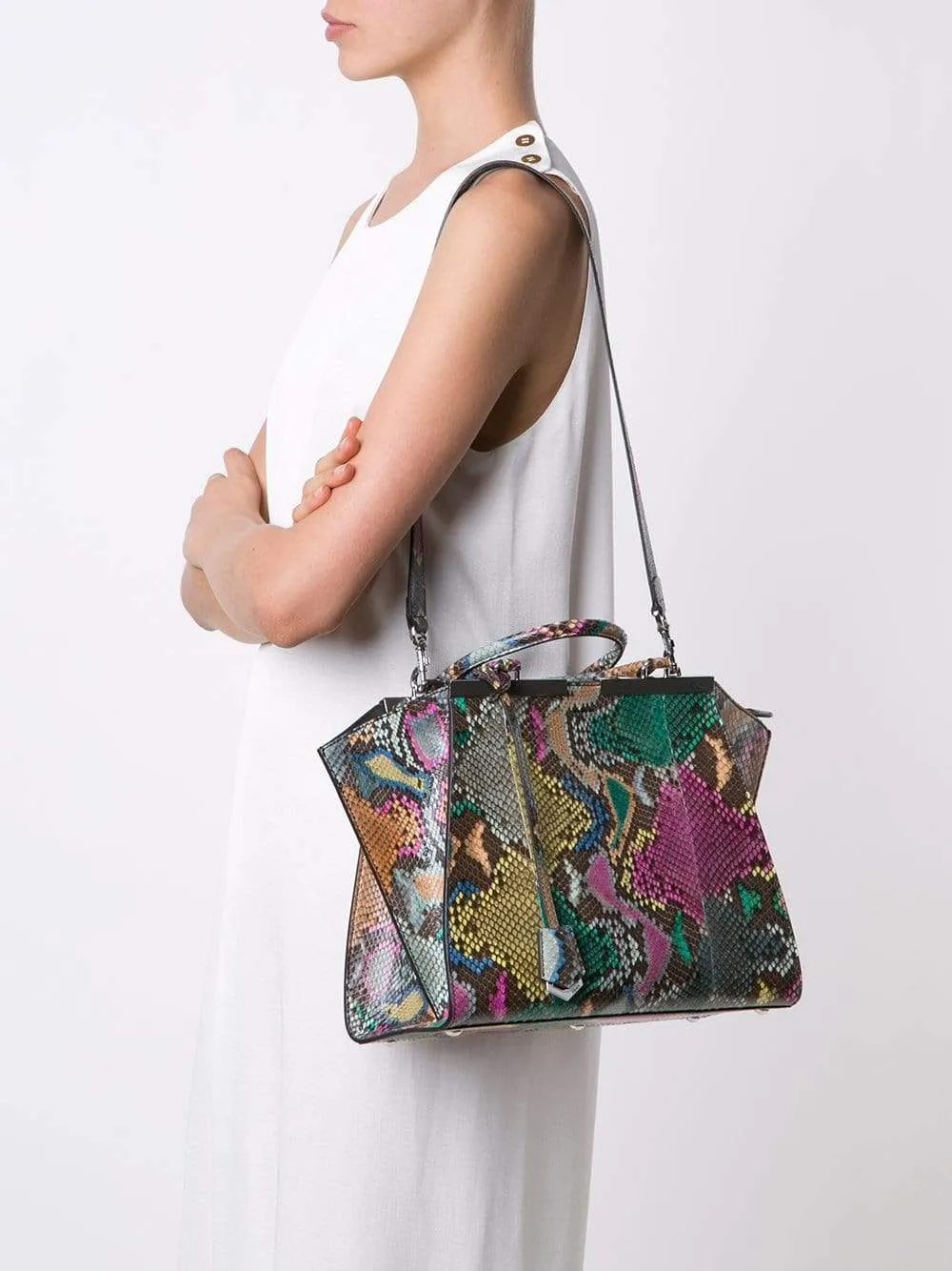 3Jours Python Shopper Bag
