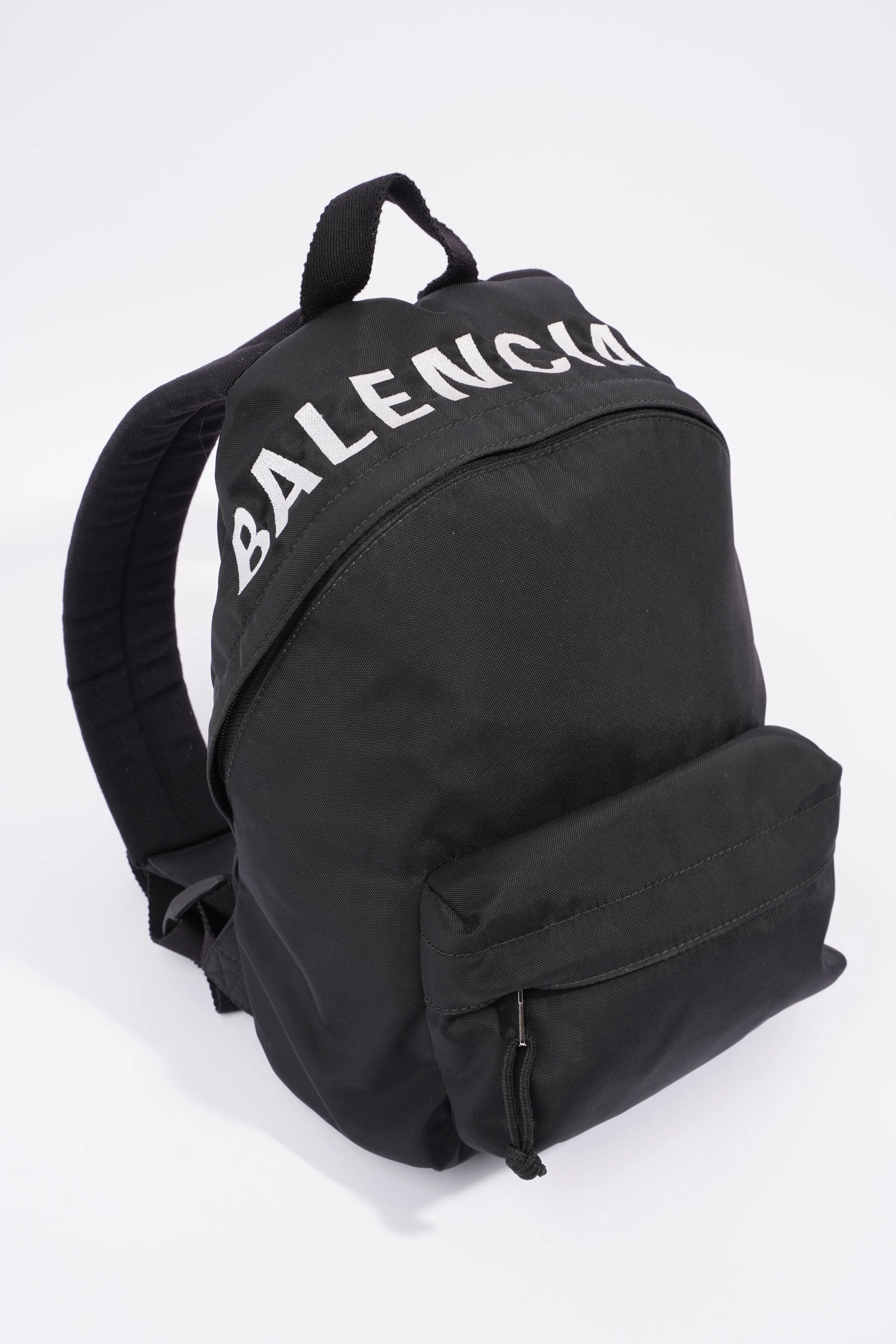 Balenciaga Sign Backpack Black Cotton Small