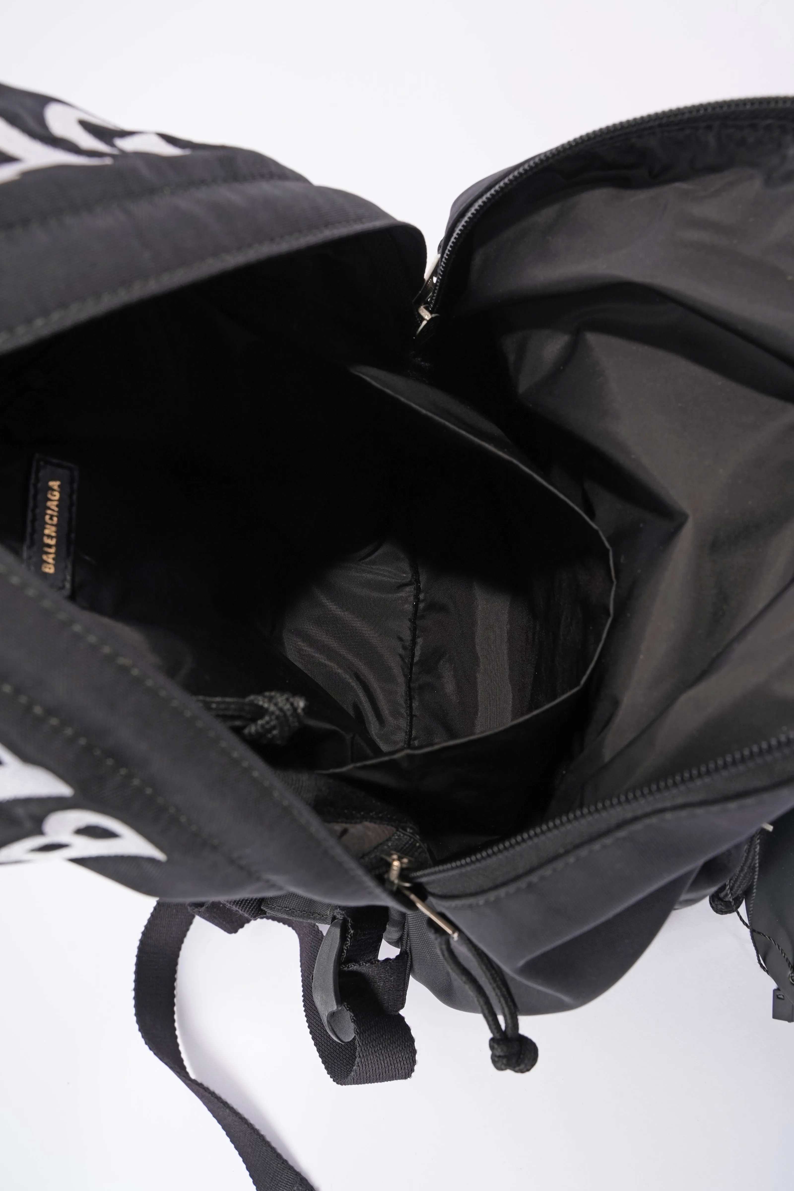 Balenciaga Sign Backpack Black Cotton Small