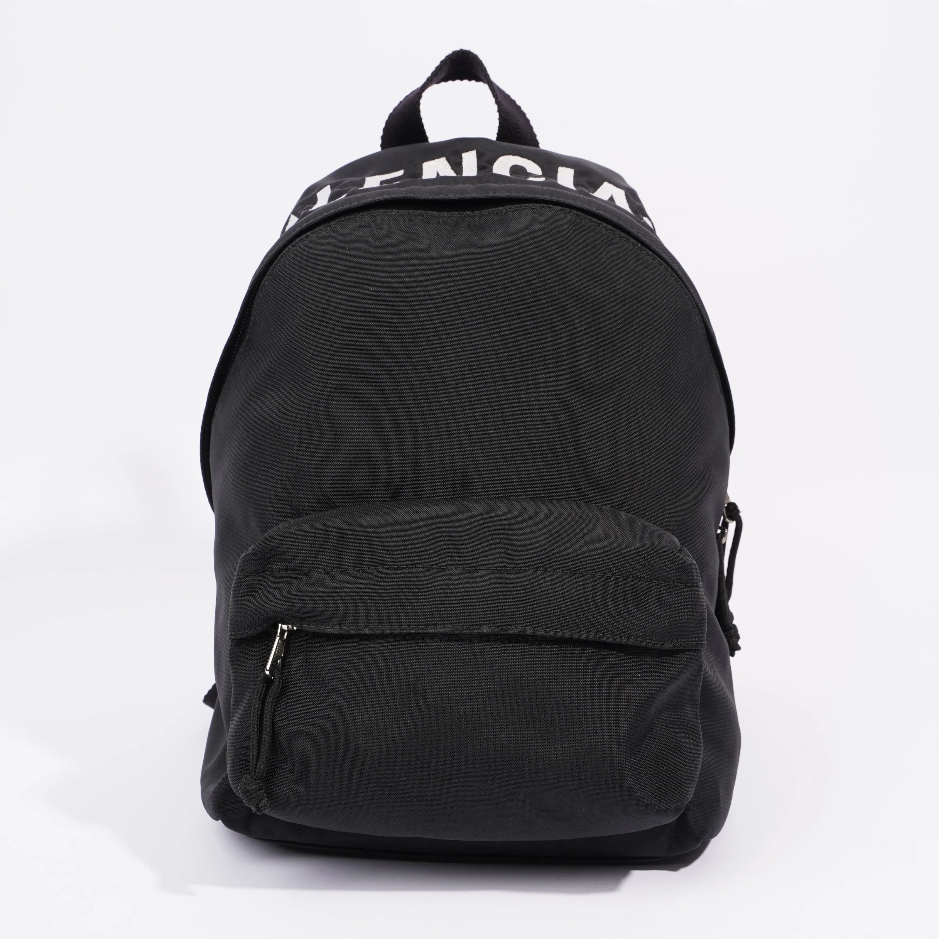 Balenciaga Sign Backpack Black Cotton Small