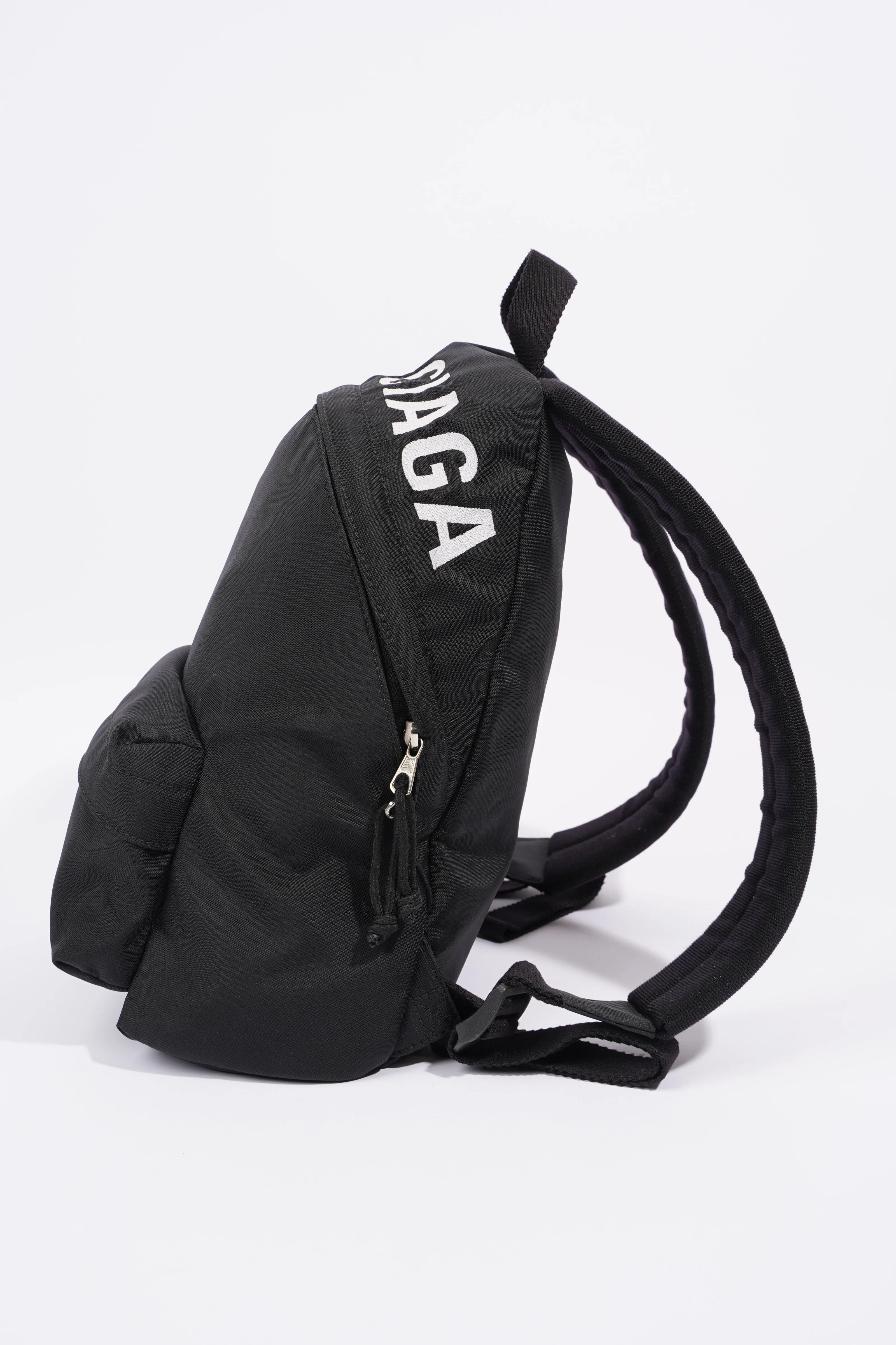Balenciaga Sign Backpack Black Cotton Small