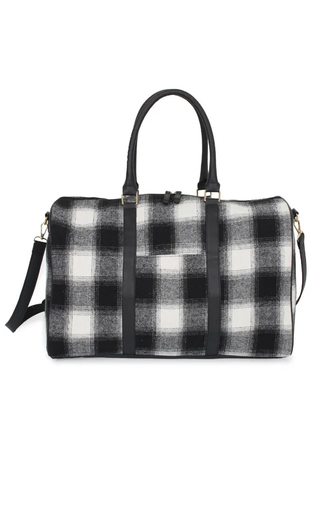 EBD10706 BUFFALO PATTERN DUFFLE BAG
