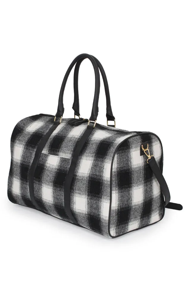 EBD10706 BUFFALO PATTERN DUFFLE BAG