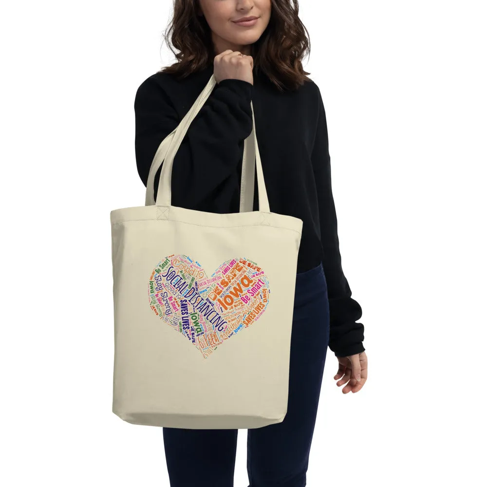 Iowa - Social Distancing Tote Bag - Eco Friendly