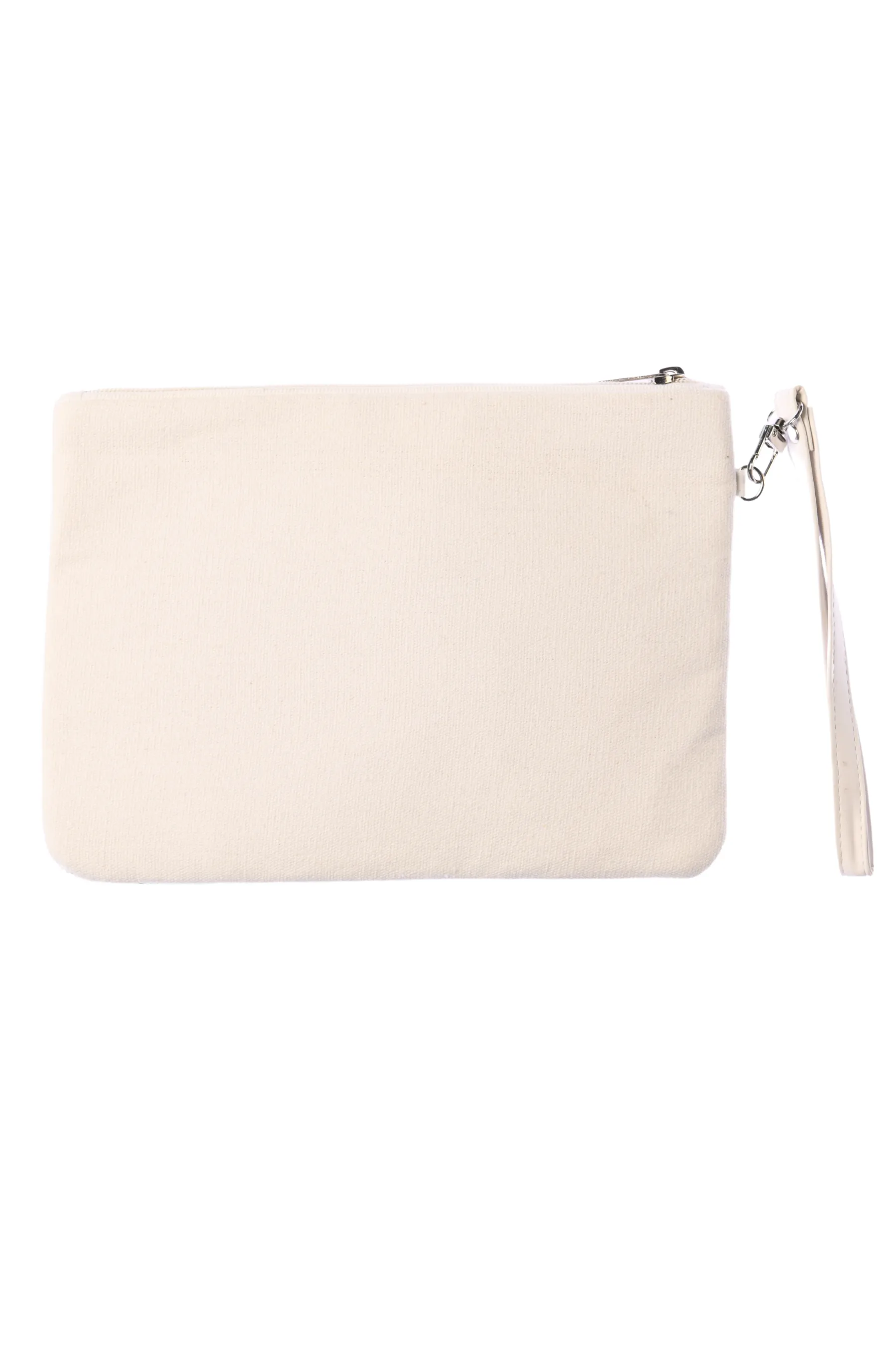 Palm Springs Clutch / White Palm